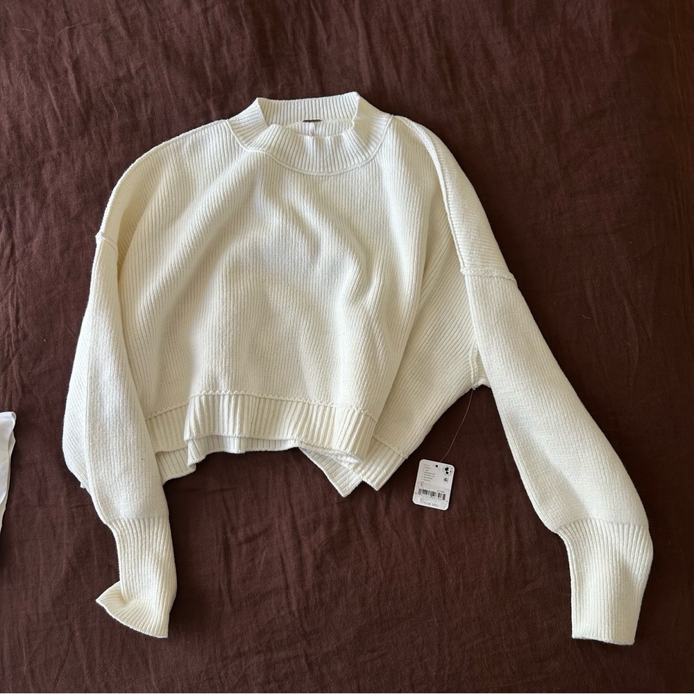 Free People easy street crop Sweater